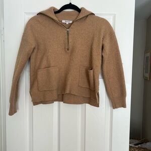 Madewell Camel Cowl Neck Sweater